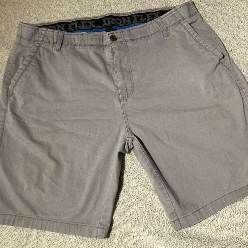 IRON Clothing Co. Flex Twill Flat Front Shorts